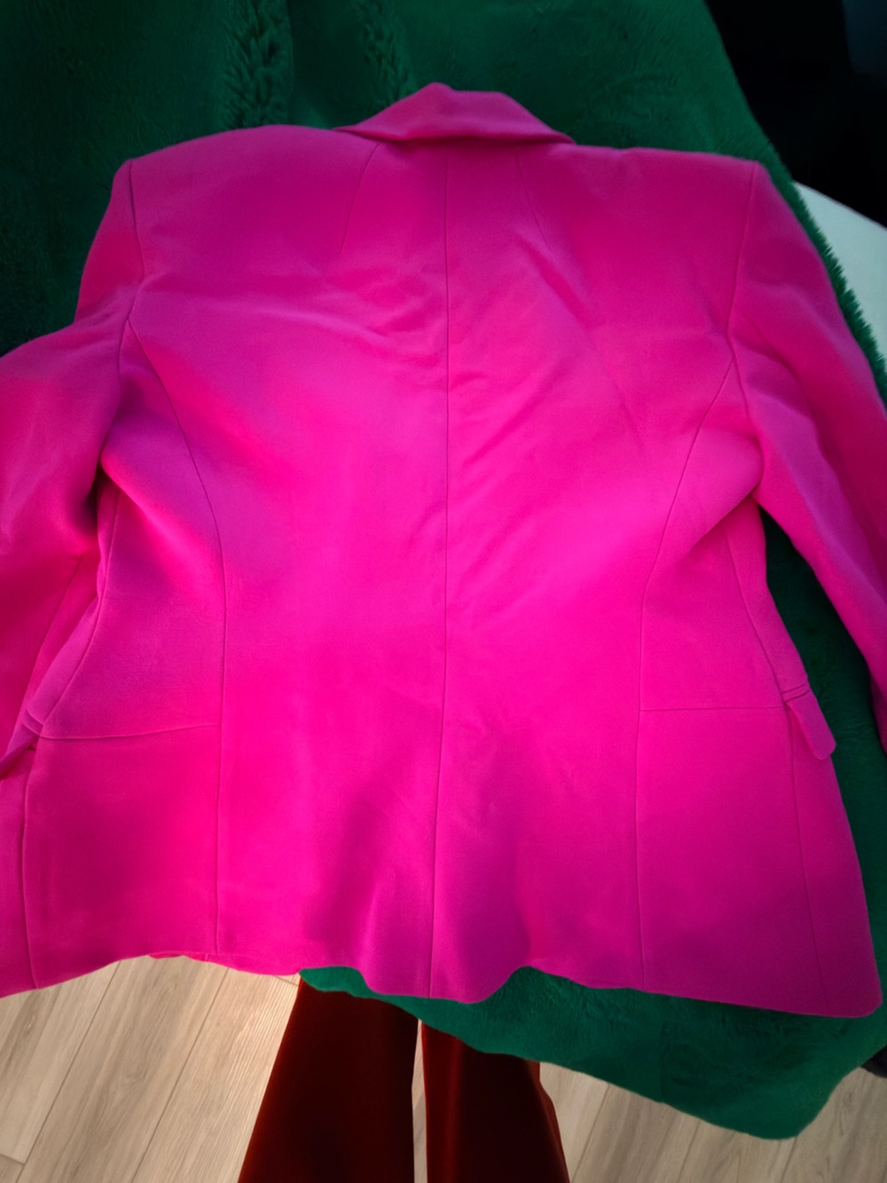 Zara Vibrant Hot Pink Tailored Blazer - Picture 7 of 7